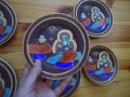 Уникални стари порцеланови чинийки ръчно рисувани Японски, снимка 4