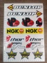 Стикери за мотор Dunlop VP NGK Thor Drift Rockstar Honda, снимка 4