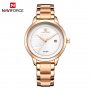 Дамски часовник NAVIFORCE Clarity Rose Gold/White 5008 RGW.