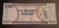 100 долара Гвиана  , Екзотична банкнота , снимка 2