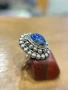 Сребърен пръстен Лапис лазули, снимка 3