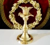 Викториански бронзов свещник,цвете. , снимка 10