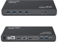 Универсална докинг станция Displaylink WAVLINK USB C с 2x HDMI и DP, снимка 1
