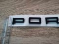 черен надпис Порше / Porsche , снимка 3