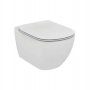 Конзолна тоалетна чиния Ideal Standard Tesi Rimless с капак забавено падане, снимка 2