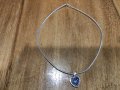 Сребърно полутвърдо колие (90), снимка 8