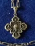 сребърен кръст Исус Христос-Божията майка, снимка 2