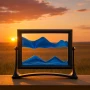 Стъклен пясъчен арт-Свободно стояща динамична 3D картина с движещ се пясък, декорация за дома и офис, снимка 6