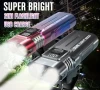 Алуминиев мощен велосипеден прожектор фар с двоен LED, светлини, снимка 1