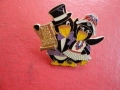 Голям бронзов знак значка с емайл  Pinguine 2, снимка 7