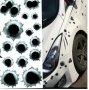 3D стикер лепенка за автомобил кола Дупки от Куршуми драскотини надиране, снимка 3