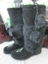 КАТО НОВИ дамски АПРЕСКИ Снегоходки ботуши 39 - 40, естествена кожа = велур, снимка 2