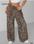 Нов леопардов панталон с широки крачоли, снимка 3