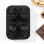 5690 Силиконова форма за лед Черепи, 4 гнезда, снимка 2