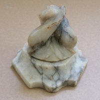 Стари Уникални ръчно резбовани в мрамор делфини, снимка 1 - Антикварни и старинни предмети - 40285966
