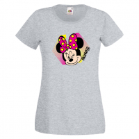 Дамска тениска Minnie Mouse 1 Подарък,Изненада,Рожден ден,, снимка 3 - Тениски - 36530694