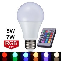 RGB LED КРУШКИ С ДИСТАНЦИОННИ УПРАВЛЕНИЯ - КОД 1465, снимка 12 - Лед осветление - 28527557