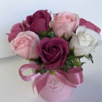 Букет със сапунени рози, снимка 1 - Други - 32595480