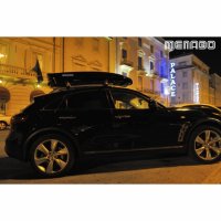 Автобокс багажник Menabo Mania 320L черен металик, снимка 5 - Аксесоари и консумативи - 40006853