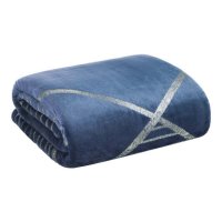 Меко синьо одеяло , снимка 3 - Олекотени завивки и одеяла - 43829346