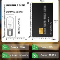 Нов комплект от 3 броя Удобни Светлини B15 15W Лампи Крушки, снимка 4 - Крушки - 43091491