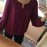 Стилна блуза , снимка 2 - Блузи с дълъг ръкав и пуловери - 26814239