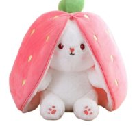 Плюшена играчка Strawberry Bunny 25 см , снимка 5 - Плюшени играчки - 43985549
