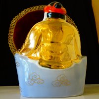 Китайска порцеланова фигура Буда,злато,фън-шуй. , снимка 6 - Статуетки - 38492158