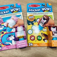 Melissa & Doug Sticker Wow! Комплект с 600 стикери за деца и 2 щампи с куче и еднорог, снимка 7 - Образователни игри - 43973138