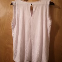 Нова Reserved дамска блуза без ръкави M размер бяло с розово, снимка 2 - Корсети, бюстиета, топове - 32746591