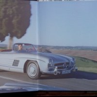 Книга за Mercedes-Benz SL немски език твърди корици автомобили история списания каталози, снимка 2 - Други - 36885834
