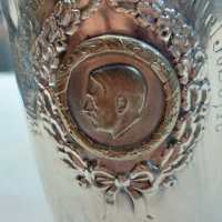 Сребърна немска чаша(предизборна кампания на фюрера), снимка 3 - Антикварни и старинни предмети - 37829098