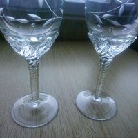 Кристални сватбени чаши , снимка 4 - Чаши - 35295104