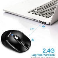 Безжична мишка LeadsaiL за лаптоп, 2.4G, снимка 6 - Други - 43250750
