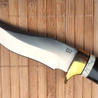 Ловен нож /ръчна изработка и стомана D2 /, снимка 9 - Ножове - 43330068