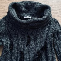 Дамски пуловер с естествени пера , снимка 2 - Якета - 44112567