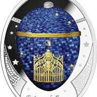 Сребърна монета 1 oz Фаберже 1$ Ниуе 2023 г, снимка 2 - Нумизматика и бонистика - 43479934