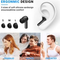 Нови Безжични слушалки Спортни с кутия за зареждане Earbuds за музика, снимка 6 - Bluetooth слушалки - 39664474