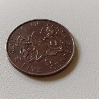 5 цента 1975 Кения, снимка 1 - Нумизматика и бонистика - 38561971