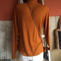 🧡Vila🥾Рипсено поло👜л размер☑️, снимка 2 - Блузи с дълъг ръкав и пуловери - 43101827