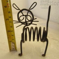 Коте котка метал фигура спирала, снимка 4 - Статуетки - 28882827