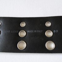 НОВ! Biker Leather Belt Made in Italy Дамски Колан Естествена Кожа Размер М (85см) , снимка 12 - Колани - 26882823