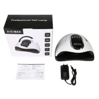 Лампа за маникюр и педикюр Sun X10 Max, 45 броя UV LED, 220W, Бял, снимка 6 - Продукти за маникюр - 42951484
