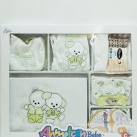 Турски бебешки комплекти за изписване 10 части - 100% памук, снимка 4 - Комплекти за бебе - 40267060
