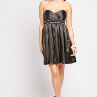 Нова къса черна рокля, снимка 1 - Рокли - 43725408