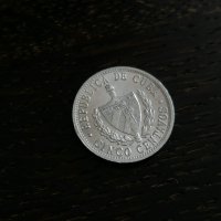Монета - Куба - 5 центавос | 1968г., снимка 2 - Нумизматика и бонистика - 27241138