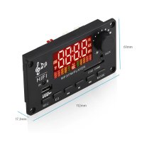 МП 3 плеър аудио модул за вграждане KEBIDU 2 x 50W Bluetooth 5.0, DC 7V-22V, 1A-4A, папки, Фм, AUX, , снимка 5 - Аудиосистеми - 40549908