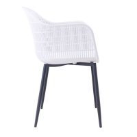 Икономични дизайнерски градински пластмасови столове кресла в черен цвят , снимка 3 - Градински мебели, декорация  - 40215212