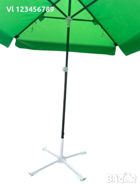 Огромен градински чадър квадратен -  2,5х2,5 /1,8х1,8/  м, снимка 1