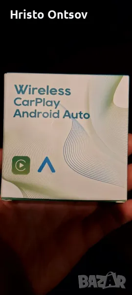 Безжичен адаптер за кола 2 в 1 Carplay Android, снимка 1